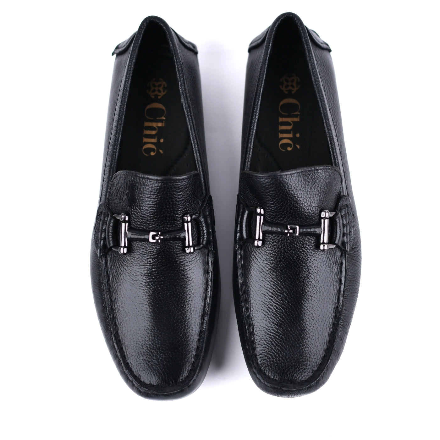 CASUAL PURE LEATHER SHOES (BLACK)