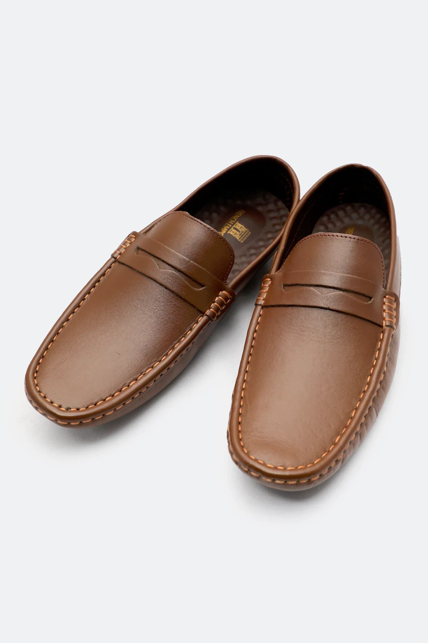 MEDICATED SOFT LEATHER SHOES (BROWN)