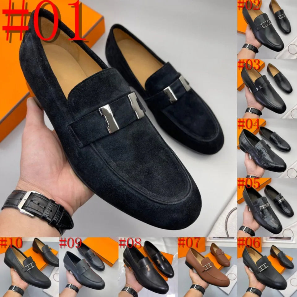 CASUAL PURE LEATHER SHOES (BLACK)