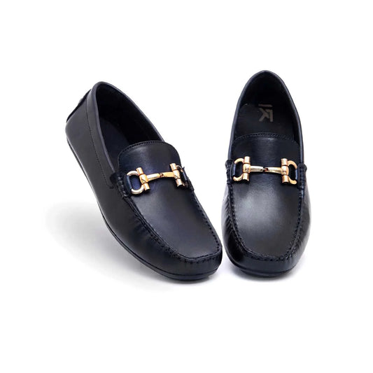 CASUAL PURE LEATHER SHOES (BLACK)